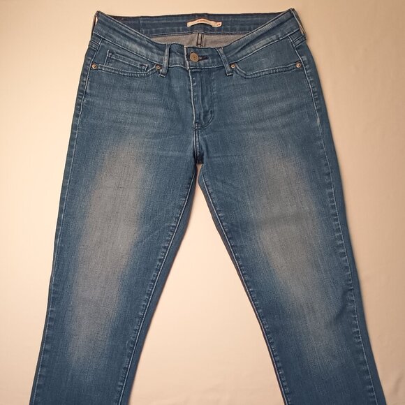 Levi's 711 Skinny Jeans Size 29/8 Low Rise Medium Wash - Picture 2 of 10